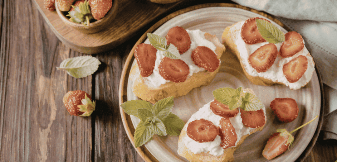 Strawberry Basil Bruschetta