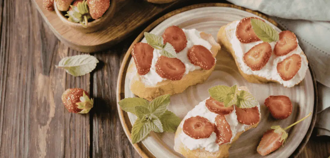 Strawberry Basil Bruschetta